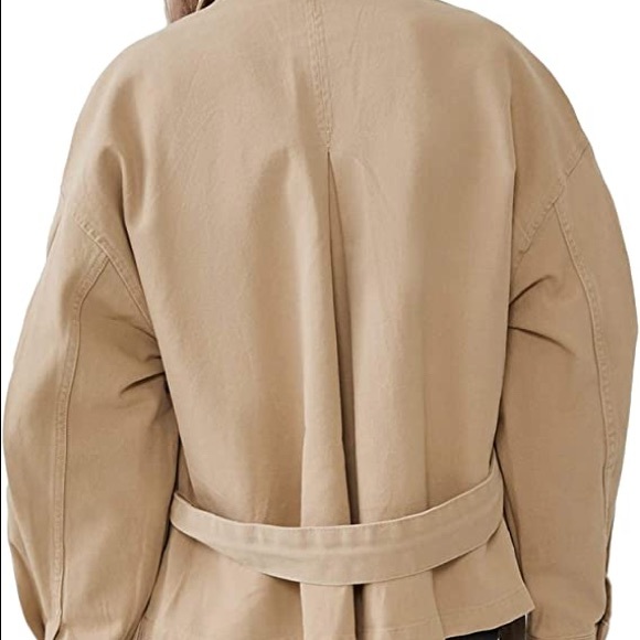 Zara Tan Belted Jacket with Pockets #Cybermondaysale - Picture 9 of 12